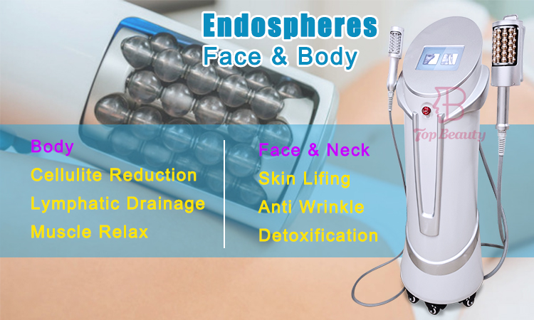 Machine de massage à rouleaux endosphères pour le visage et le corps 2 en 1