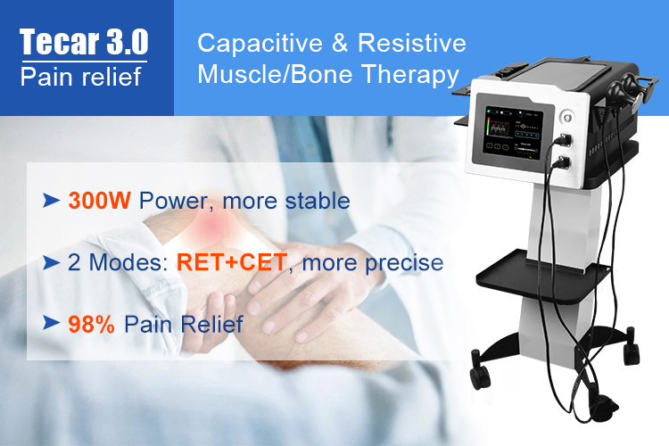 Thérapie Tecar Physio Machine RF Monopolaire Résistive et Capacitive Tecarterapia Professionnelle