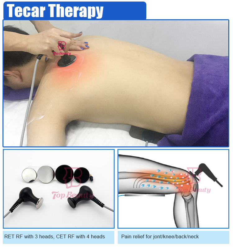 Machine de physiothérapie pour soulager la douleur avec onde de choc Tecar Ems 5 en 1