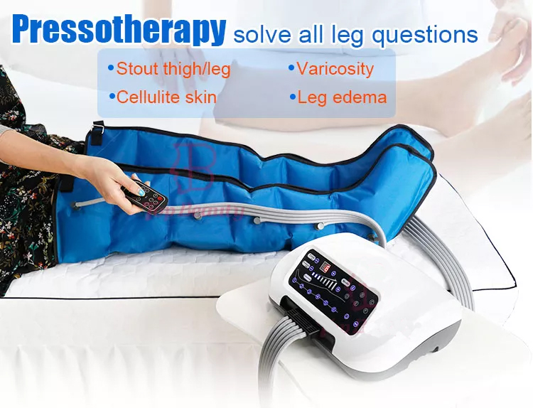 Bottes professionnelles de pressothérapie pour drainage lymphatique machine massage