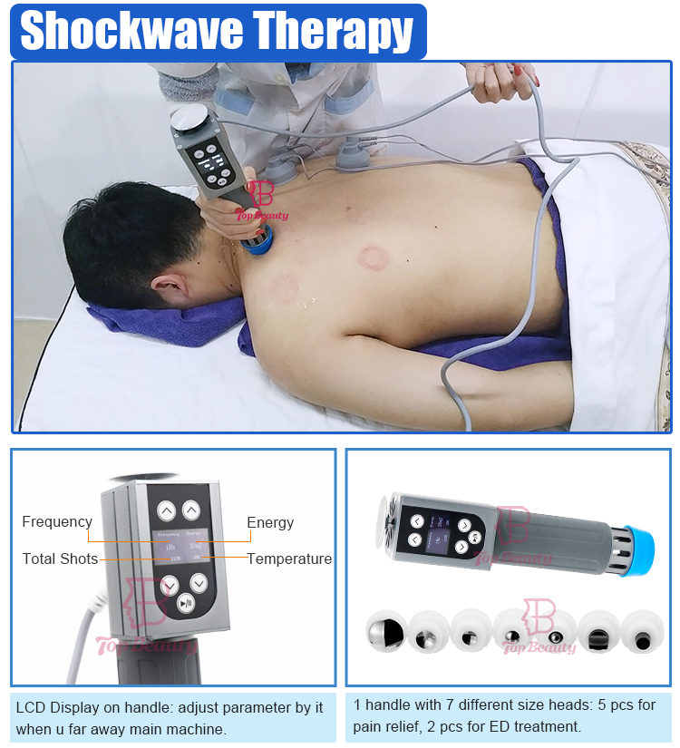 Machine de physiothérapie pour soulager la douleur avec onde de choc Tecar Ems 5 en 1