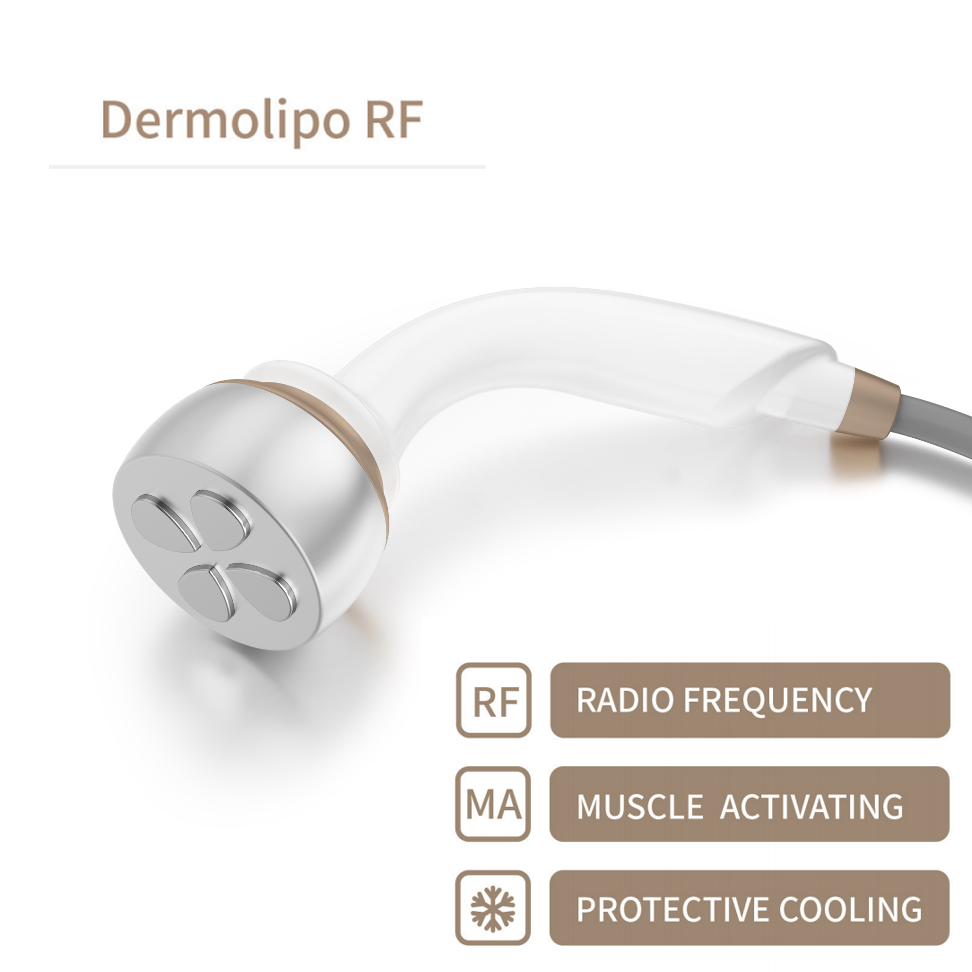 Appareil de thérapie par ondes de choc et RF SMAS 2 en 1 pour la cellulite