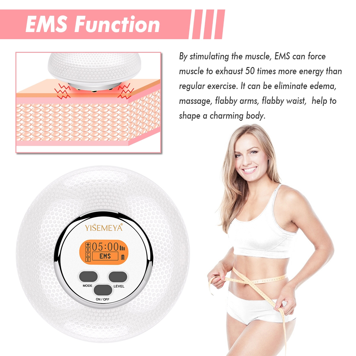 Appareil minceur à domicile Rf portable Ems Led Photon pour le corps Machine de beauté pour salon de beauté