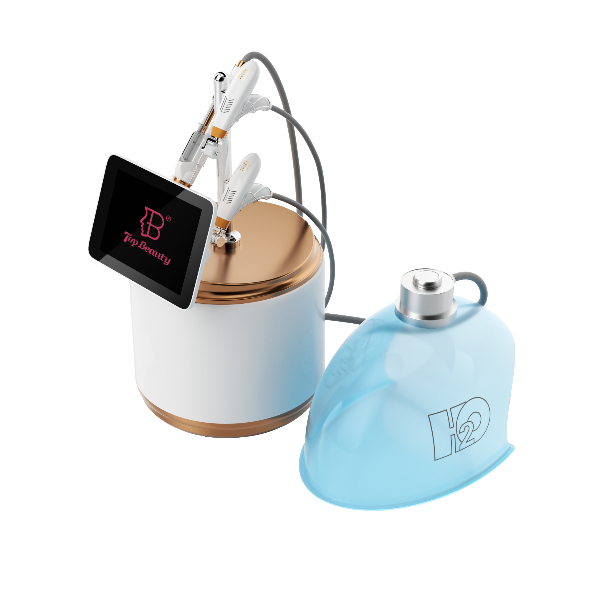 Fabricant professionnel Masque de thérapie à oxygène pour le visage en Corée 1:1 Dôme O2Toderm Oxgen Spray Jet Peel Machine faciale à oxygène