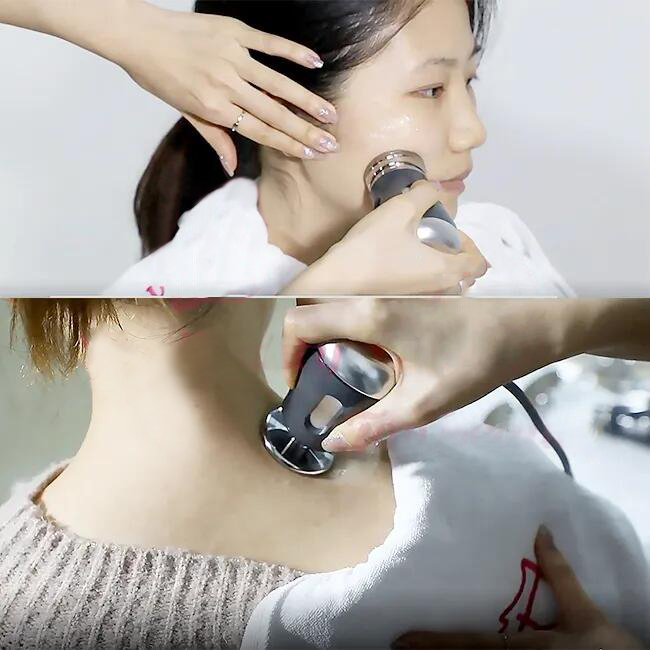 2 en 1 Appareil de beauté RF importé Dispositif de beauté EMS Machine anti-âge dispositif de lifting facial pour éliminer les rides Appareil de thérapie EMS à ultrasons