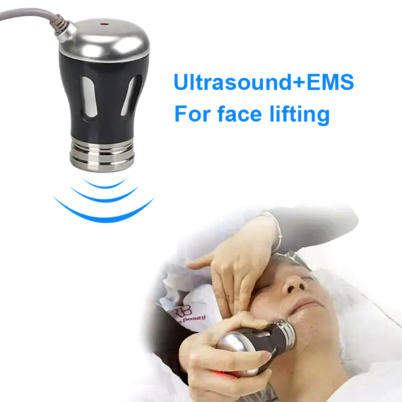 2 en 1 Appareil de beauté RF importé Dispositif de beauté EMS Machine anti-âge dispositif de lifting facial pour éliminer les rides Appareil de thérapie EMS à ultrasons