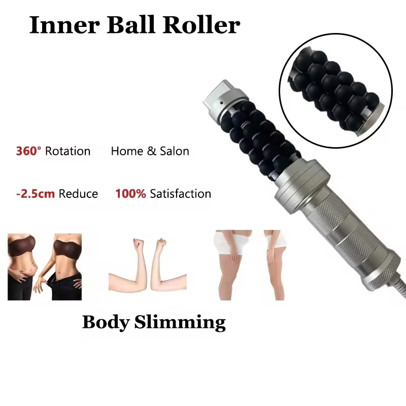 Réduction de la cellulite Contournement du corps Drainage lymphatique Roulis minceur 360° Massage à rouleau interne 6D