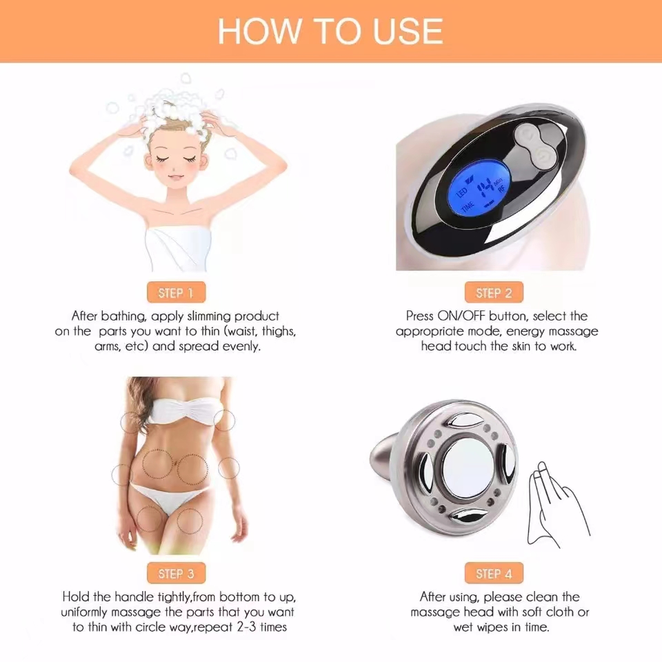 Machine de mise en forme du corps la plus récente, appareil de suppression de la cellulite par cavitation Rf et amincissement