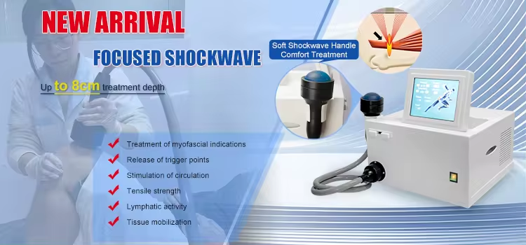 Vente chaude système de choc eswt ed focus shockwave, machine de thérapie par choc ciblé, Shockwave Physique