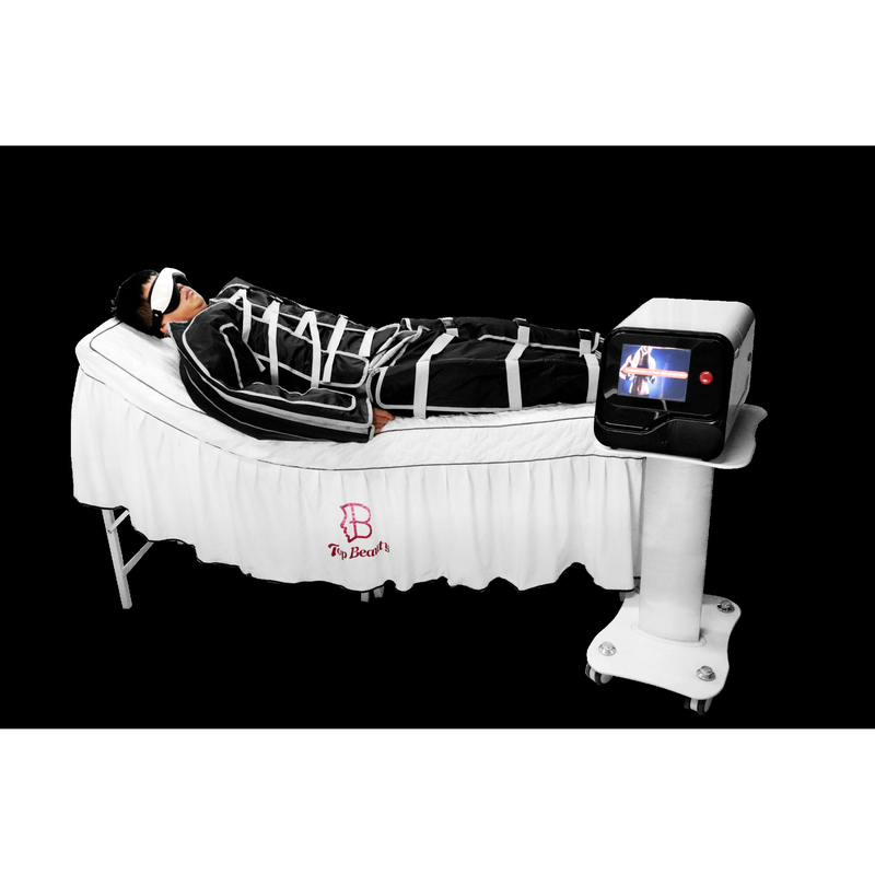 Appareil de drainage lymphatique par pressothérapie 2 en 1 avec 24 airbags
