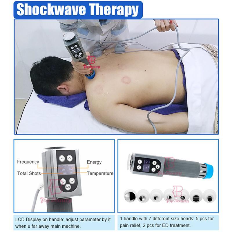 Machine de physiothérapie pour soulager la douleur avec onde de choc Tecar Ems 5 en 1