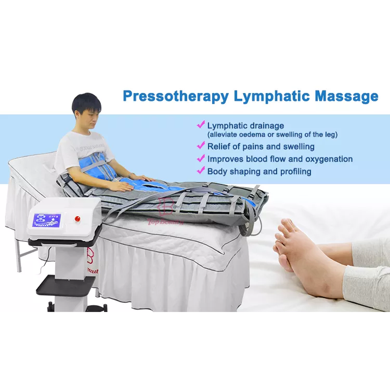 Combinaison de pressothérapie pour jambes corps entier drainage lymphatique machine presoterapia