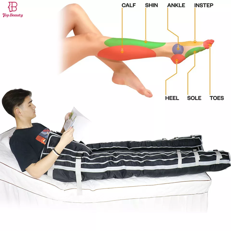 Équipement professionnel de pressothérapie presoterapia Massage Drainage lymphatique Pression d''air Machine d''amincissement