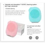 Brosse faciale en silicone avec LED pour nettoyage et massage du visage de la zone T, derniers produits