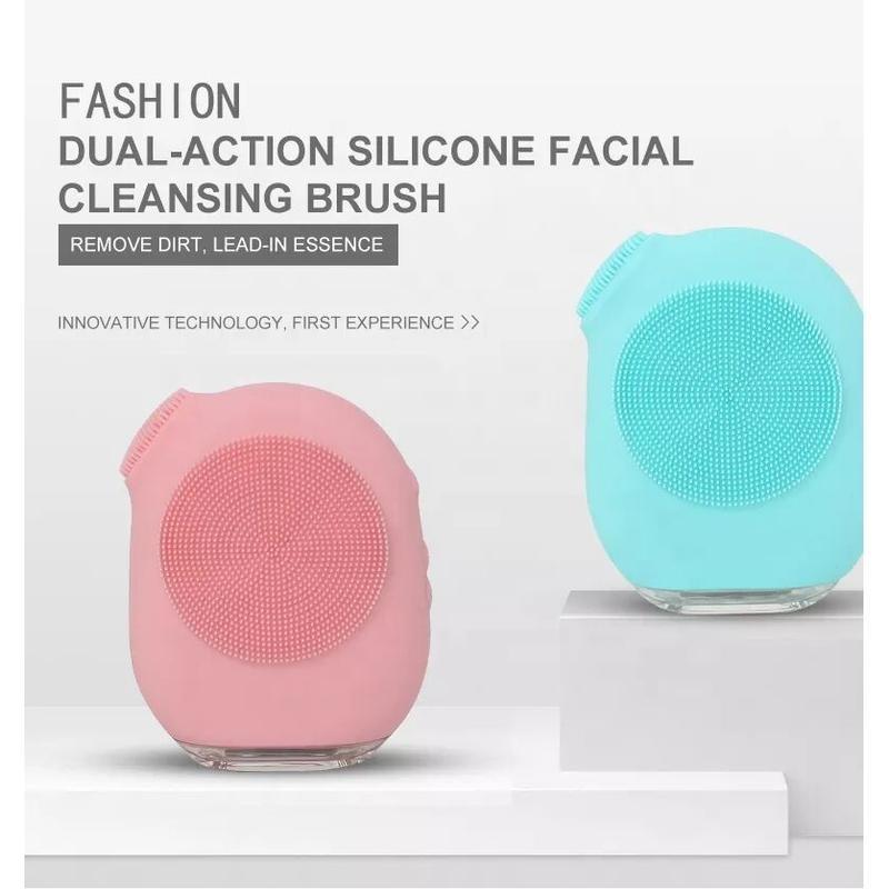 Brosse faciale en silicone avec LED pour nettoyage et massage du visage de la zone T, derniers produits