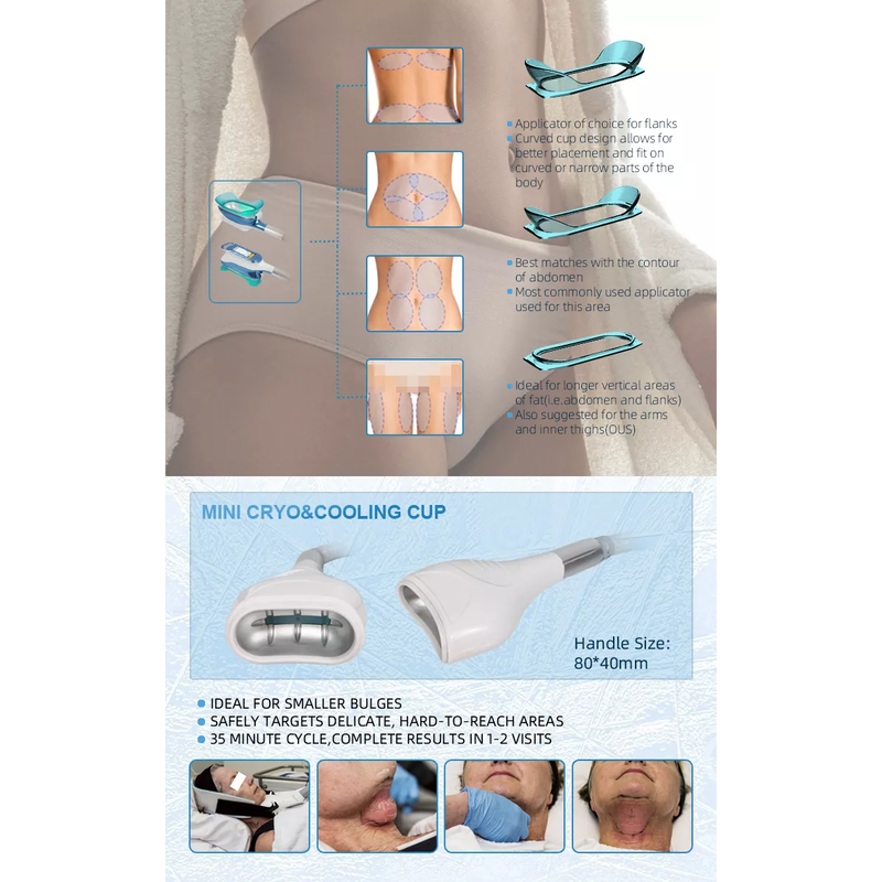 Vente en usine 2022 Machine d''amincissement par cryolipolyse 360 / Machine de refroidissement des graisses Cool Tech Réduction de la cellulite