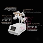Appareil professionnel de réduction des rides profondes et de réduction des graisses par cavitation ultrasonore 40k RF