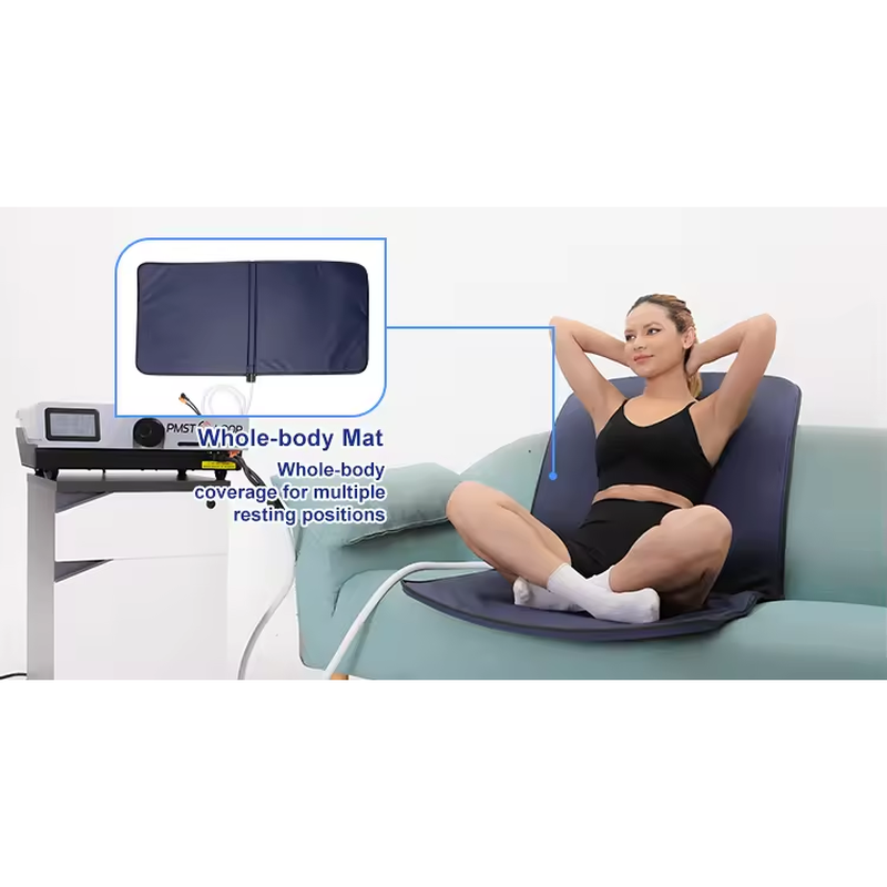 Appareil de thérapie par champ électromagnétique Pemf Thérapie magnétique Double Tampons Tapis de massage corporel complet Pemf