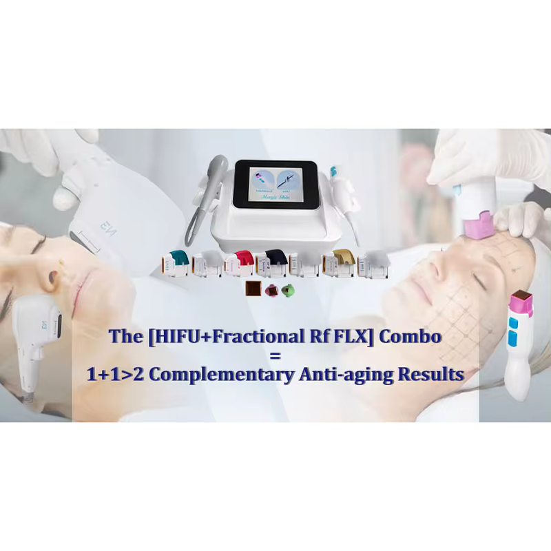 Machine de lifting facial HIFU RF 2 en 1 7D et machine de raffermissement du visage et du corps HIFU