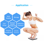 Appareil de thérapie par ondes de choc et RF SMAS 2 en 1 pour la cellulite