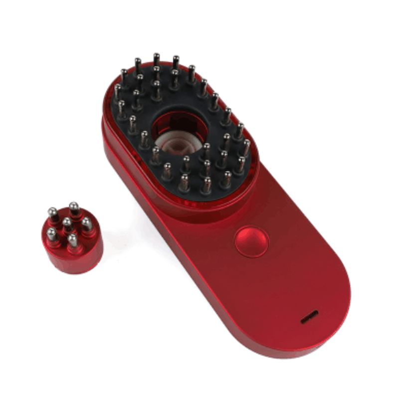 Brosse à cheveux ionique électrique mini portable antistatique pour le soin du cuir chevelu et traitement de perte de cheveux