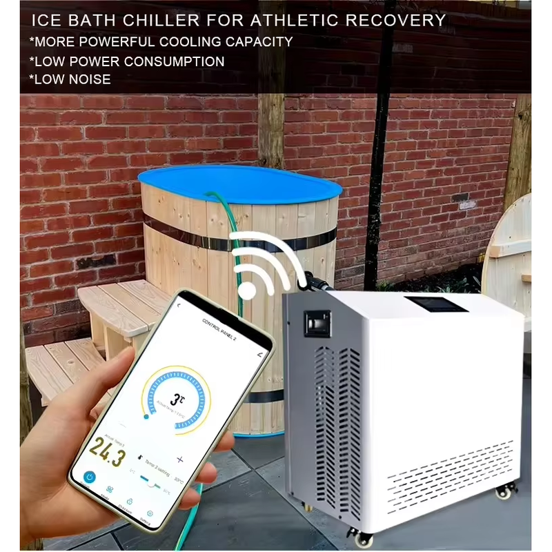 Refroidisseur d''eau pour bain de glace pour la récupération des athlètes, soulagement de la douleur et relaxation musculaire