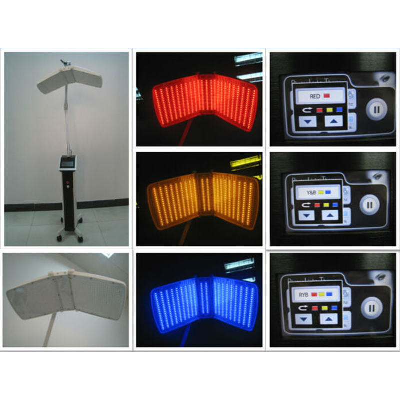 Appareil de thérapie faciale LED approuvé CE pour la régénération de la peau par photodynamique et le traitement de l''acné PDT
