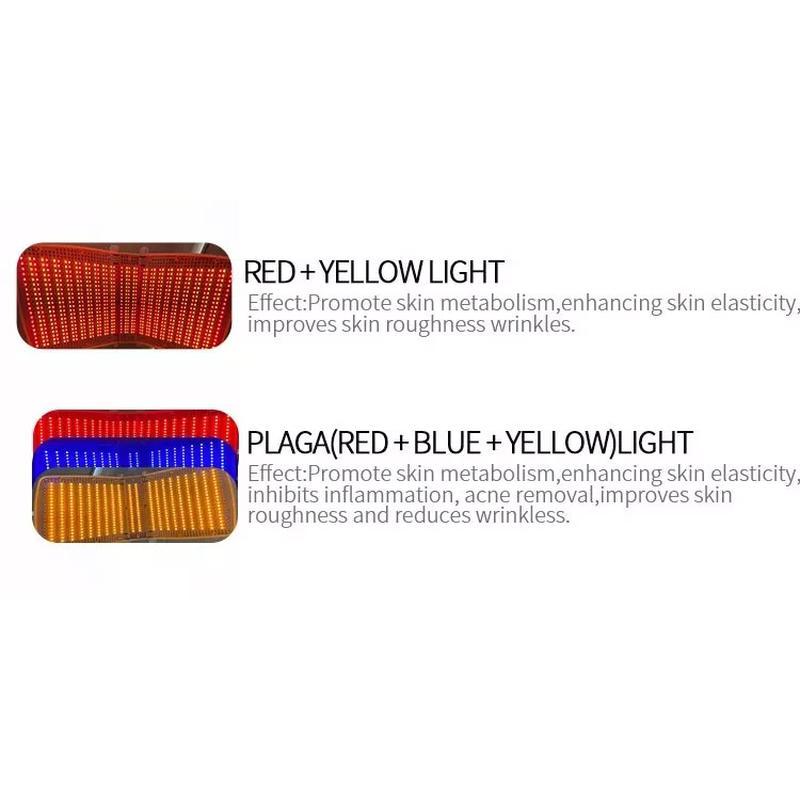 Appareil de thérapie faciale LED approuvé CE pour la régénération de la peau par photodynamique et le traitement de l''acné PDT