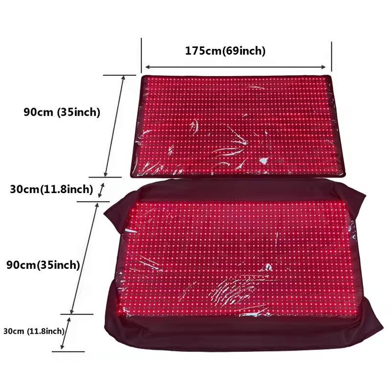 Thérapie par lumière infrarouge pour perte de poids 660nm 850nm tapis de thérapie par lumière rouge pour le corps entier