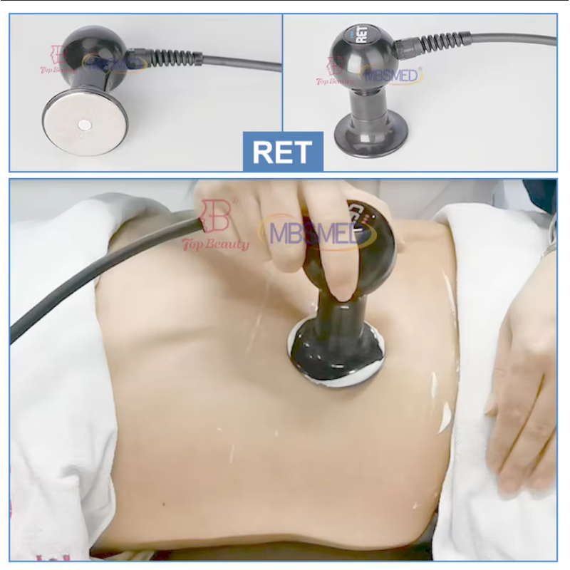 Machine à rouleaux de thérapie par rotation pour soulagement de la douleur avec Tecar Indiba Physiotherapy cet ret rf 448khz