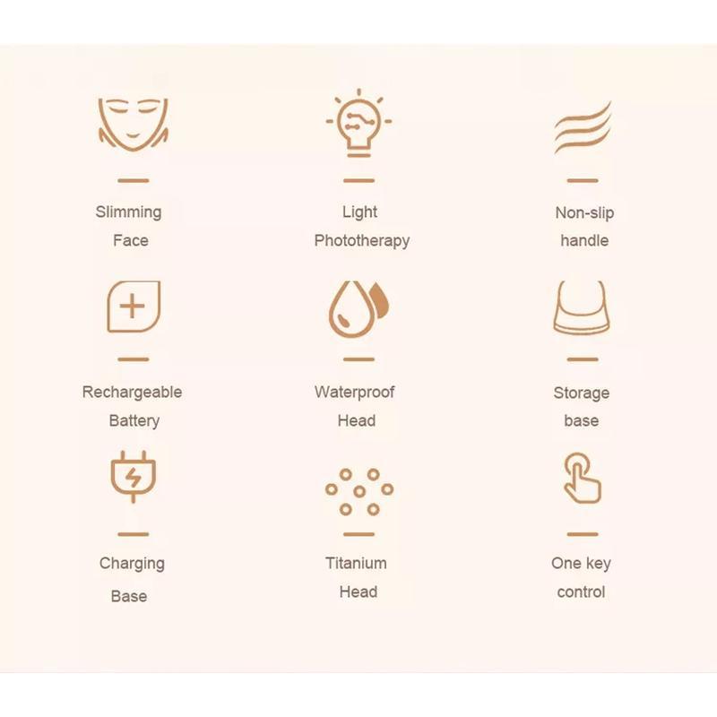Appareil de beauté pour le soin de la peau par lifting facial Photon et raffermissement pour le soin de la peau par led