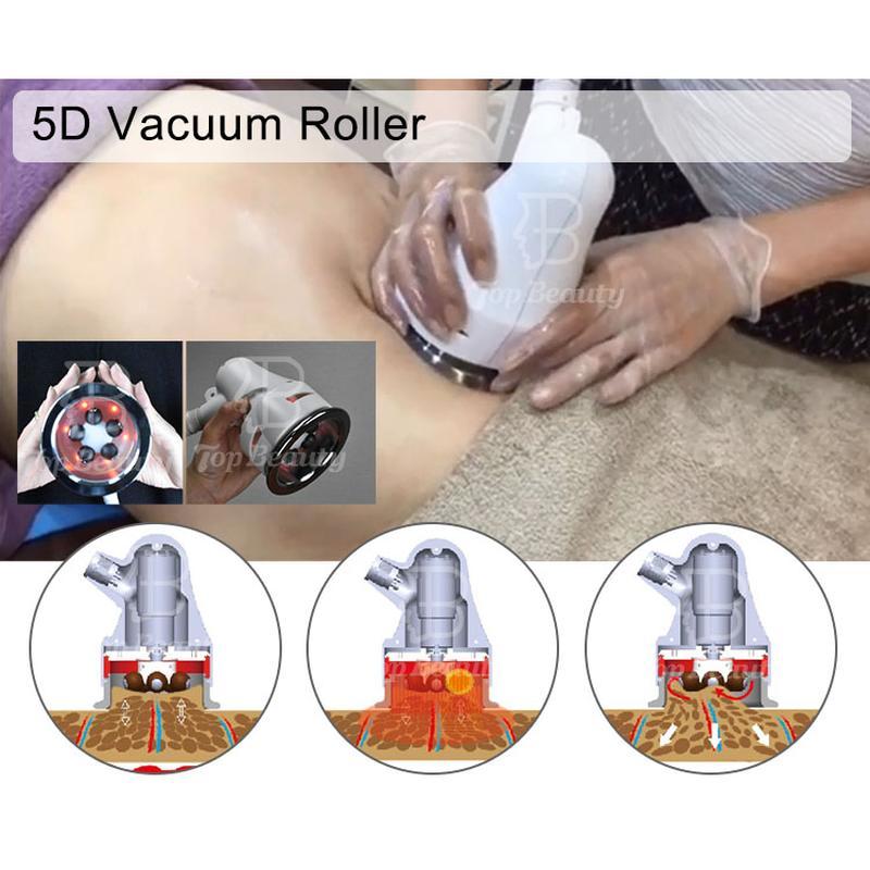 Machine de réduction de cellulite à rouleau infrarouge sous vide 5D