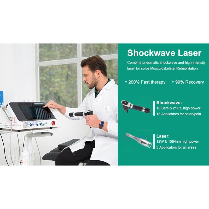 Thérapie au laser de classe 4 à onde de choc professionnelle pour appareil de rééducation par thérapie par onde de choc ESWT en physiothérapie