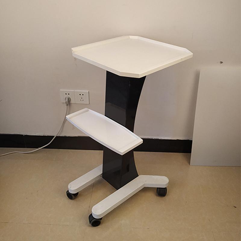 Support colonne en plastique pour chariot de salon de beauté, chariot de machine de beauté, chariot de salon