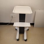 Support colonne en plastique pour chariot de salon de beauté, chariot de machine de beauté, chariot de salon