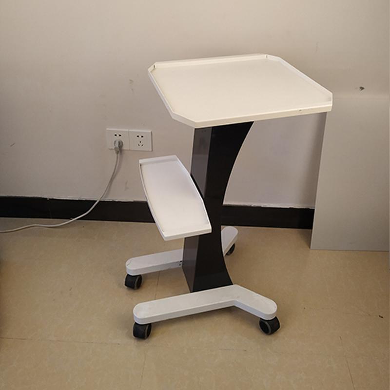 Support colonne en plastique pour chariot de salon de beauté, chariot de machine de beauté, chariot de salon