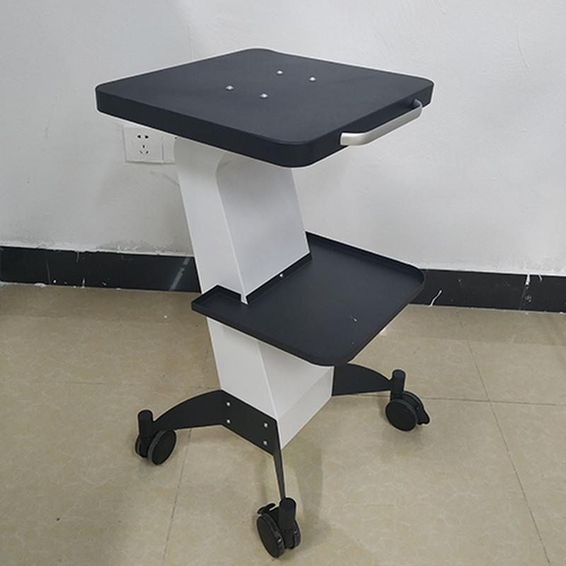 Chariot de salon blanc en aluminium pour machine de beauté à cavitation Ensemble chariot SPA